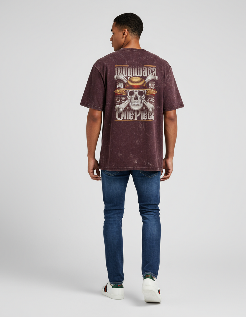 male Acid Washed Oversized Tee - VORTLEX CORE