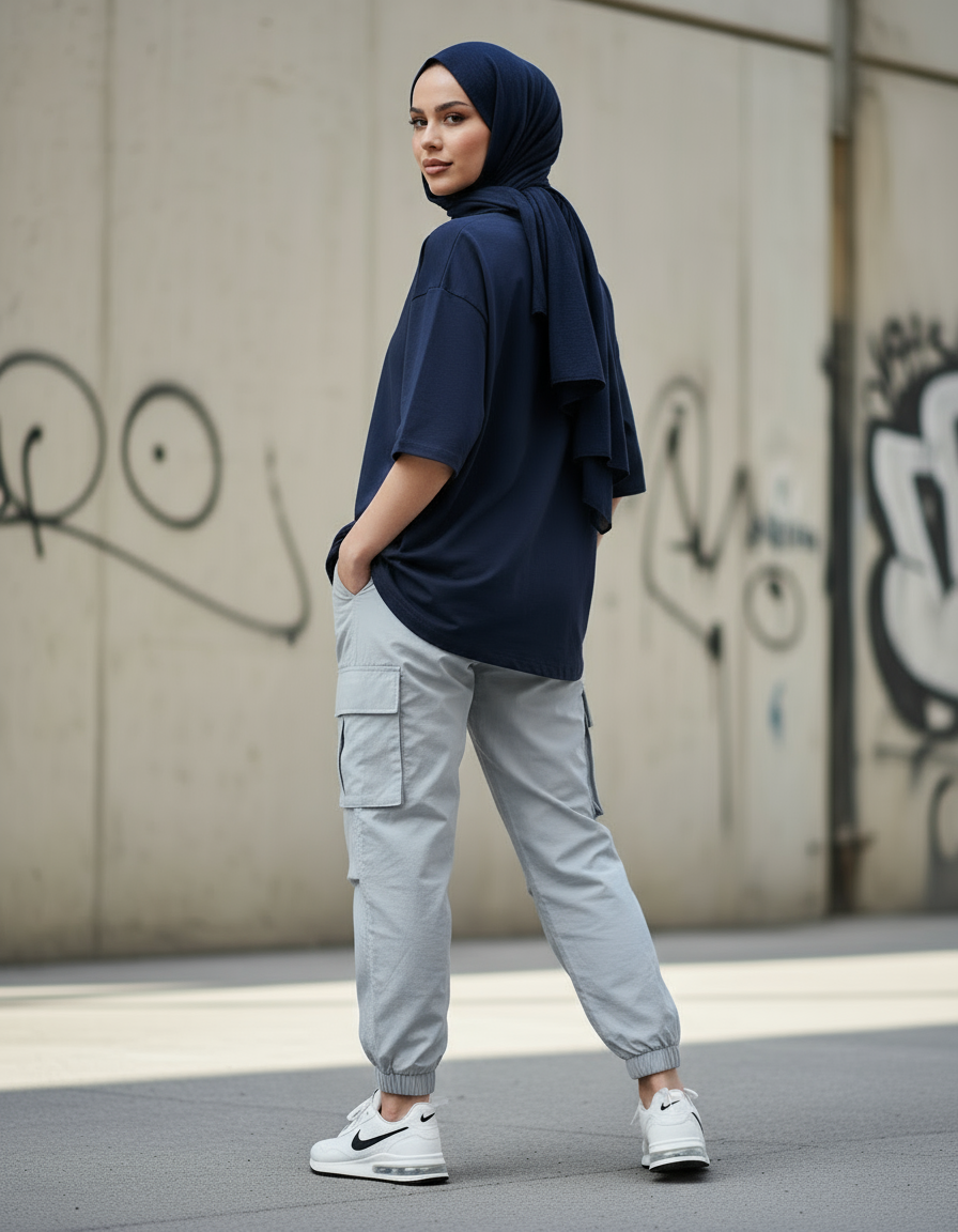 female Oversized Standard T-Shirt - VORTLEX CORE