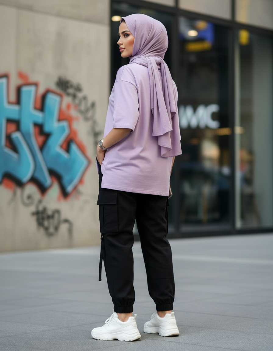 female Oversized Standard T-Shirt - VORTLEX CORE