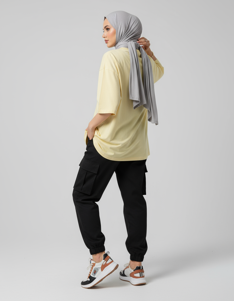 female Oversized Standard T-Shirt - VORTLEX CORE