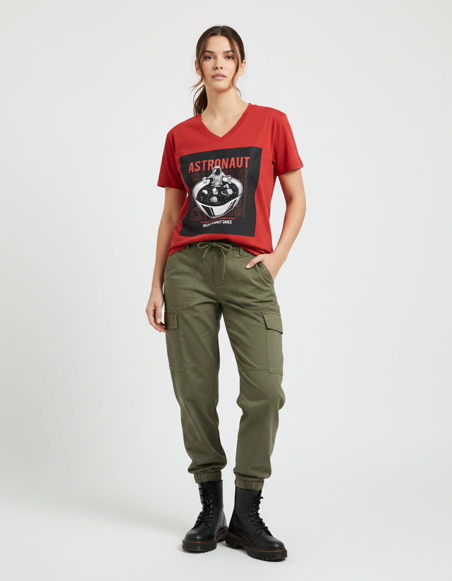 female V Neck T-Shirt