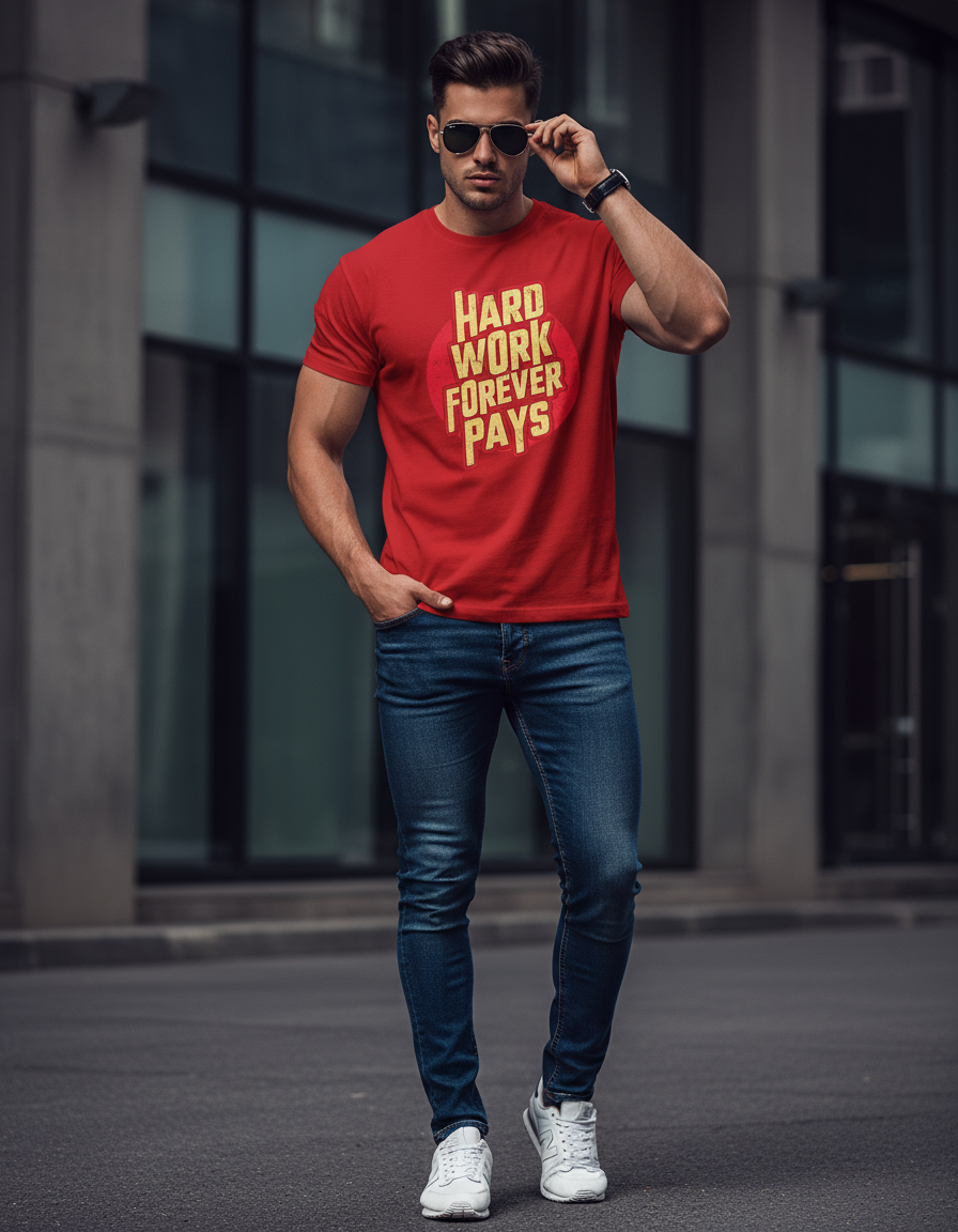 MALE Classic Crew T-Shirt - VORTLEX CORE