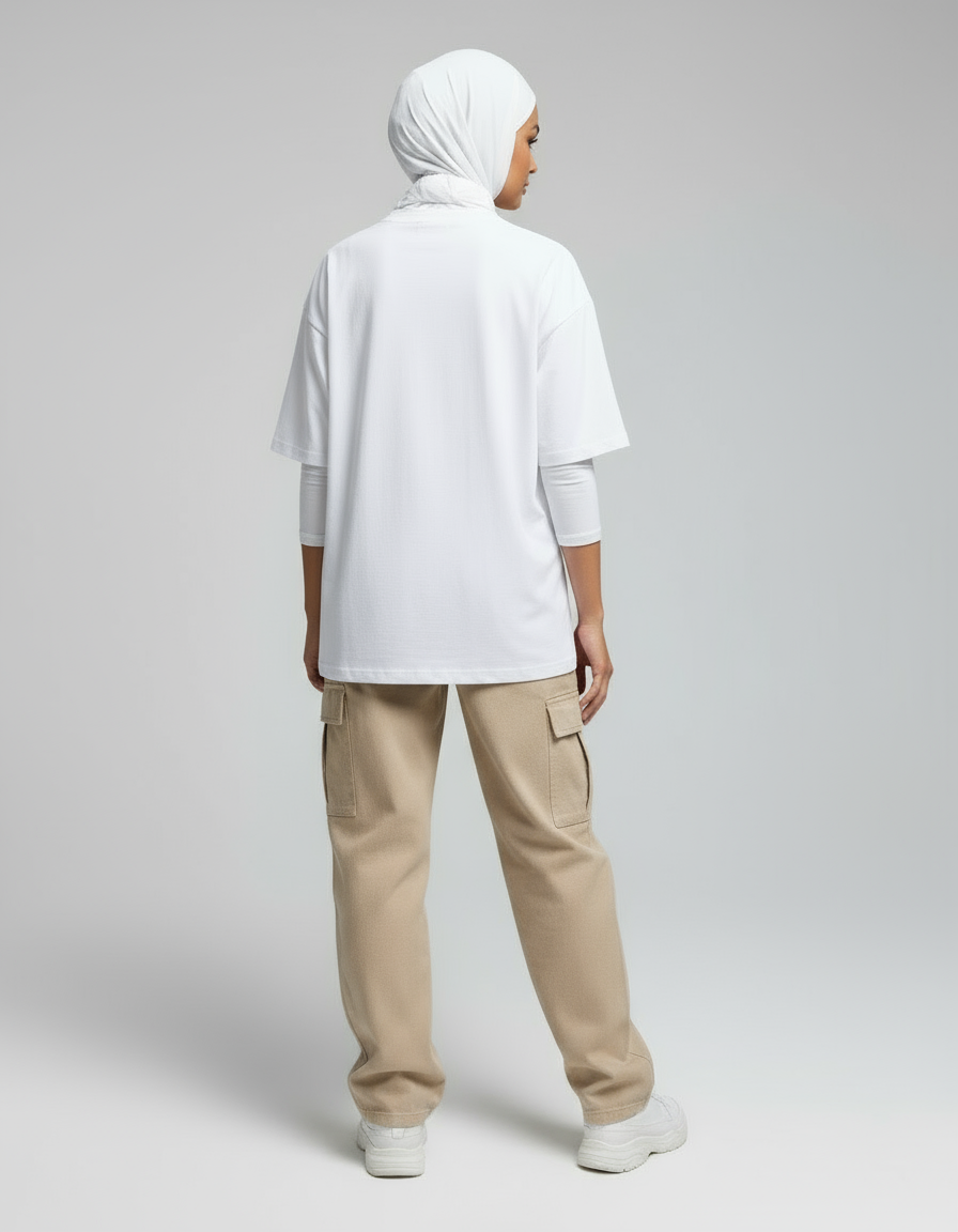 female Oversized Classic T-Shirt - VORTLEX CORE