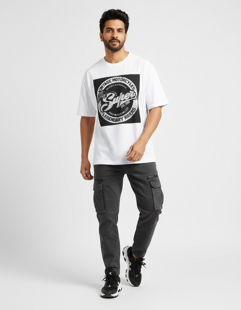 male Oversized Standard T-Shirt - VORTLEX CORE