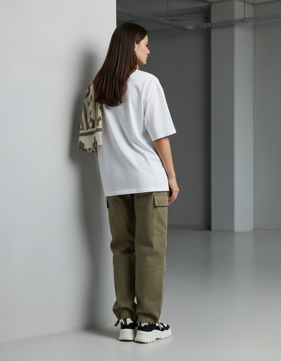 female Oversized Standard T-Shirt - VORTLEX CORE