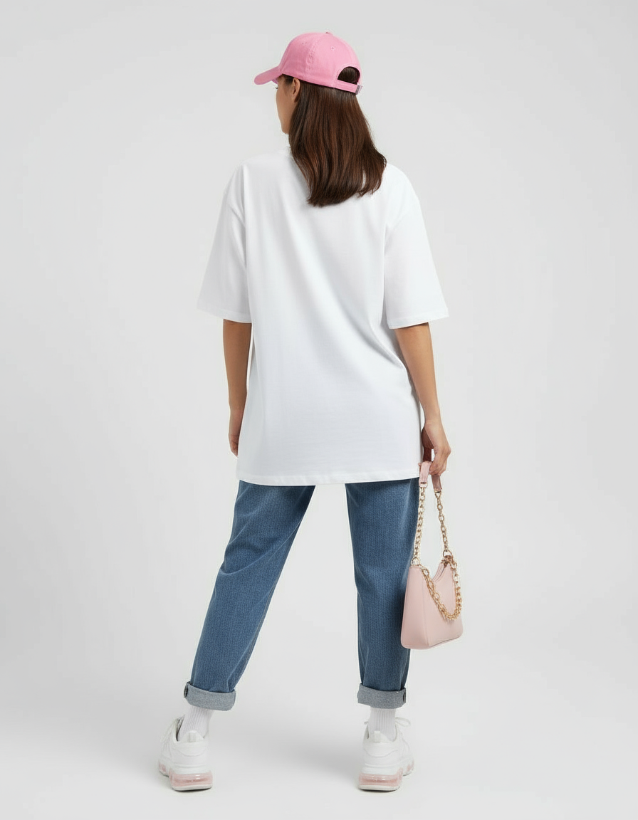 female Oversized Classic T-Shirt - VORTLEX CORE