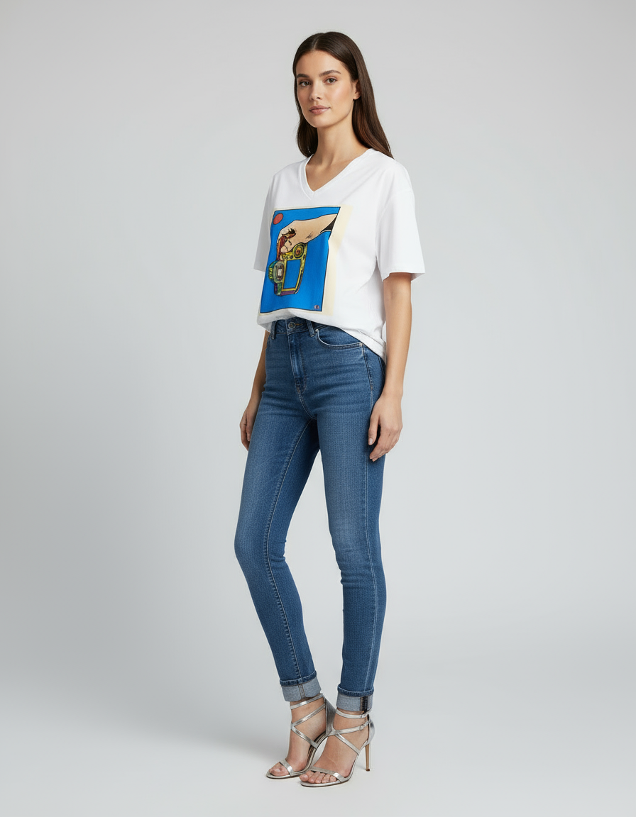 female V Neck T-Shirt