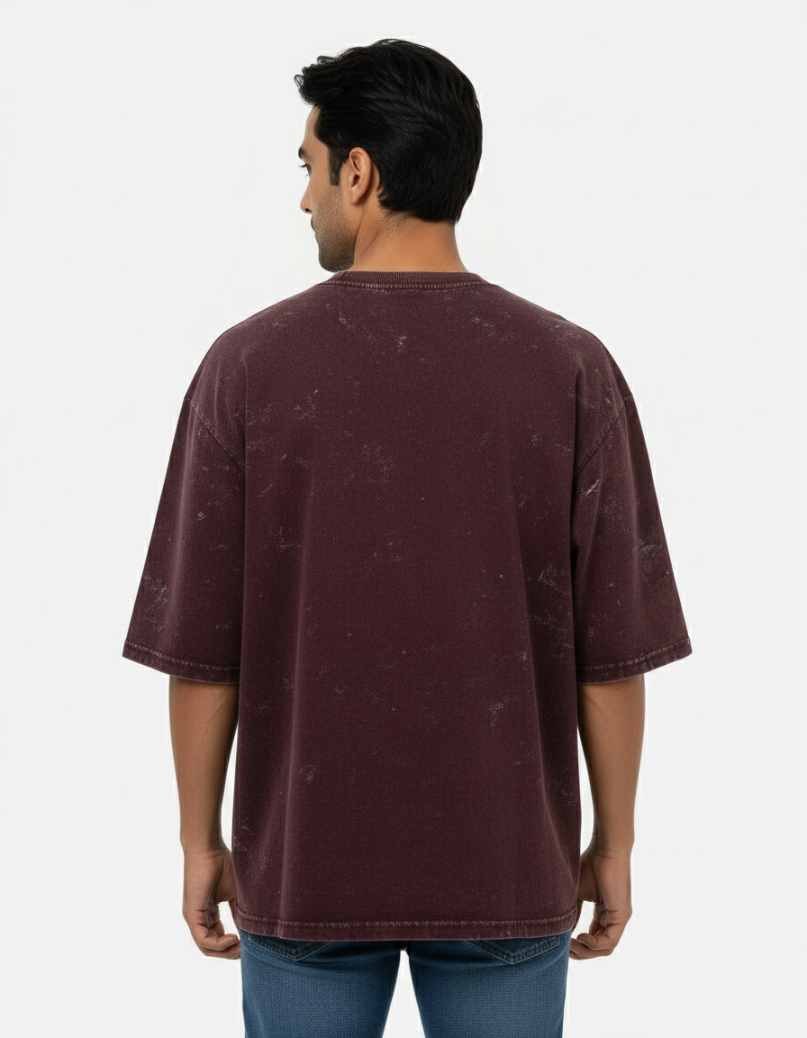 male Acid Washed Oversized Tee