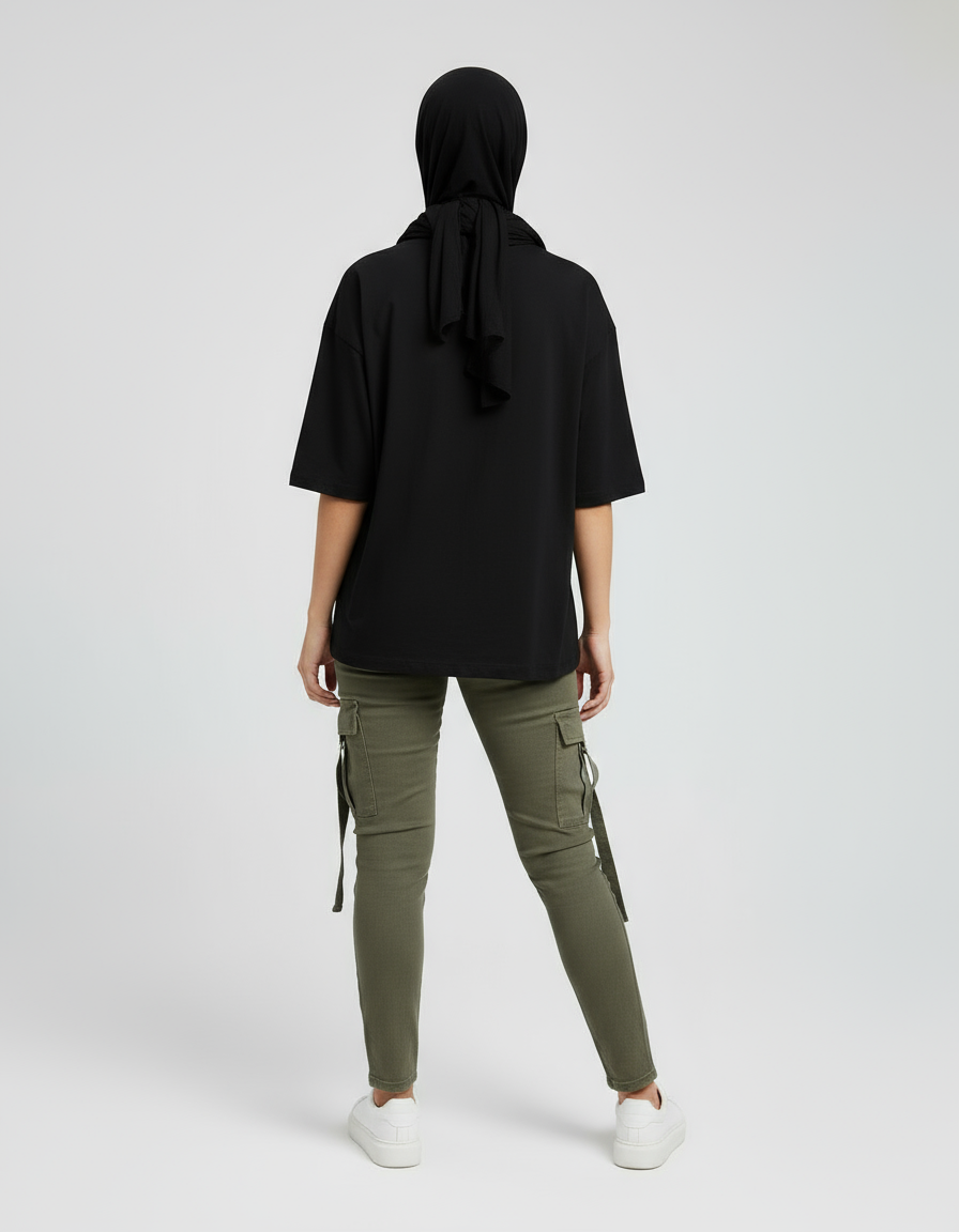 female Oversized Standard T-Shirt - VORTLEX CORE