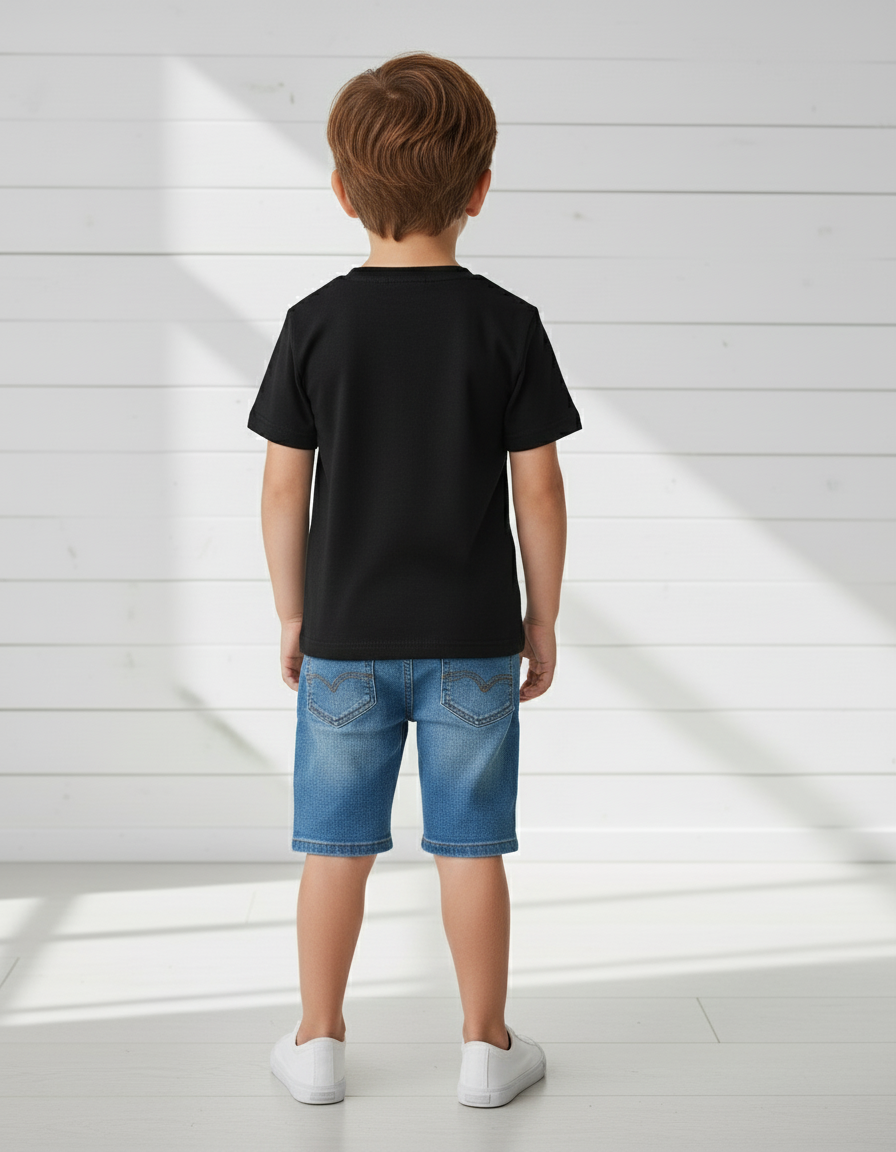 Boy's Crew Neck T-Shirt - VORTLEX CORE