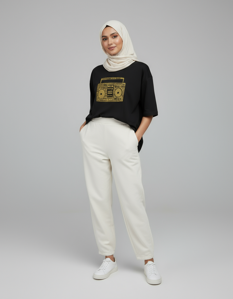 female Oversized Standard T-Shirt - VORTLEX CORE