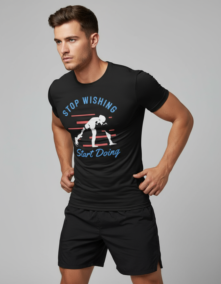 MALE Stretch T-shirt - VORTLEX CORE