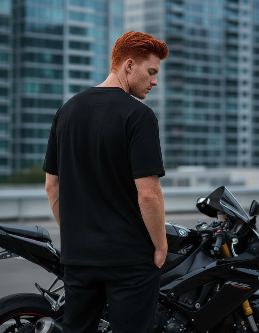 male Oversized Standard T-Shirt - VORTLEX CORE