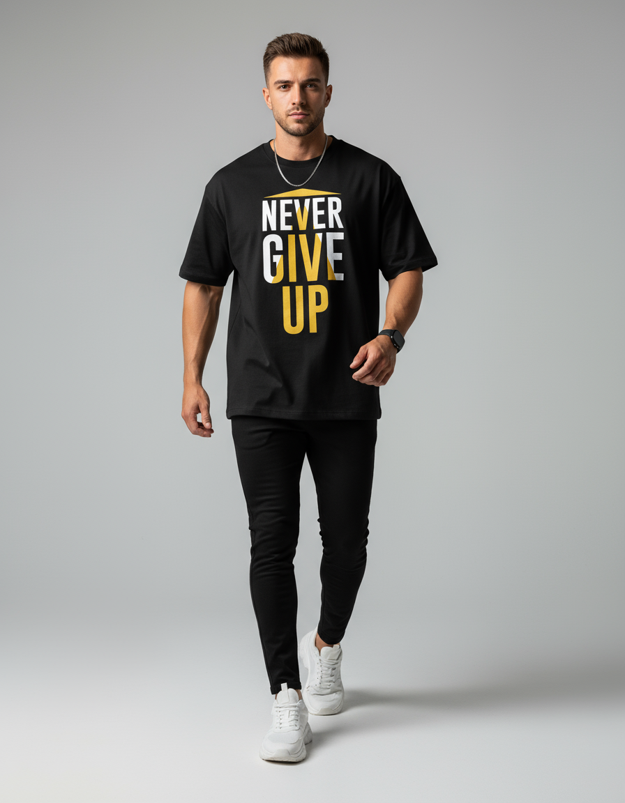 male Oversized Standard T-Shirt - VORTLEX CORE