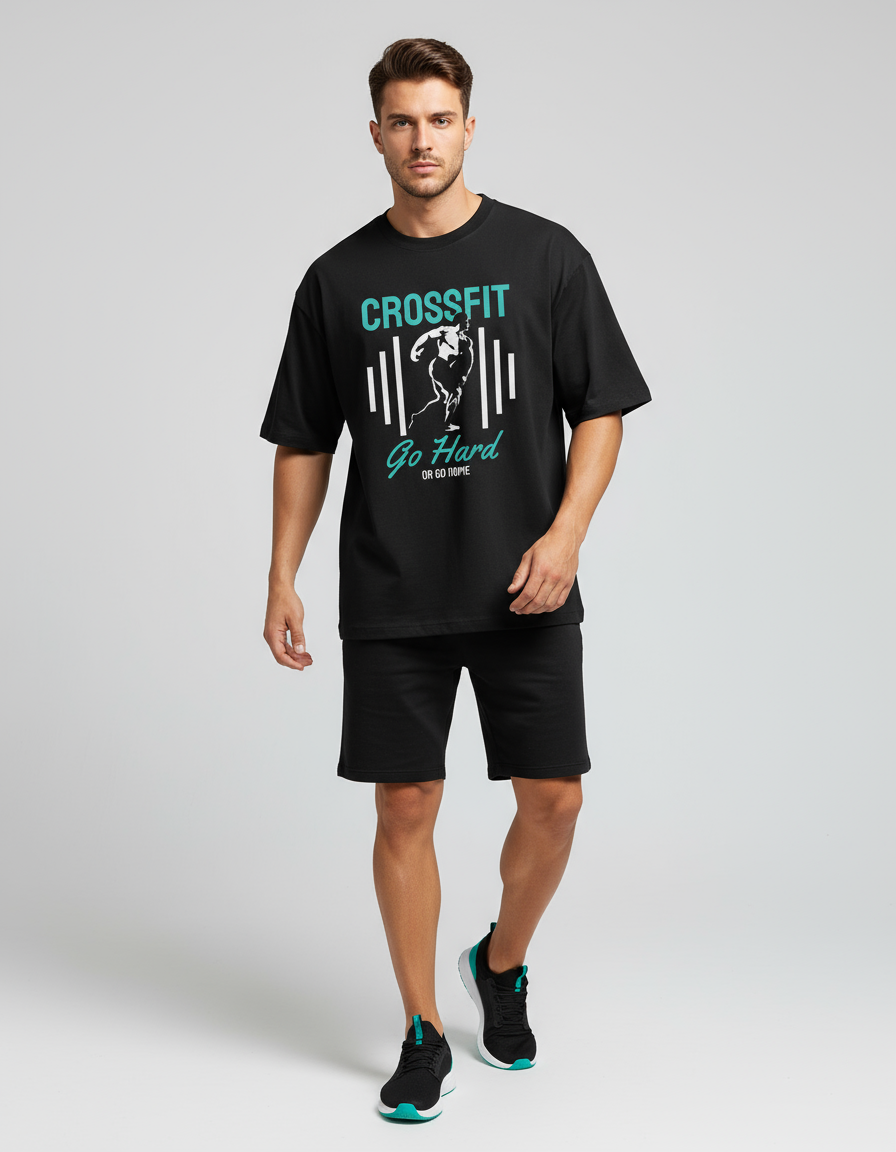 male Oversized Standard T-Shirt - VORTLEX CORE