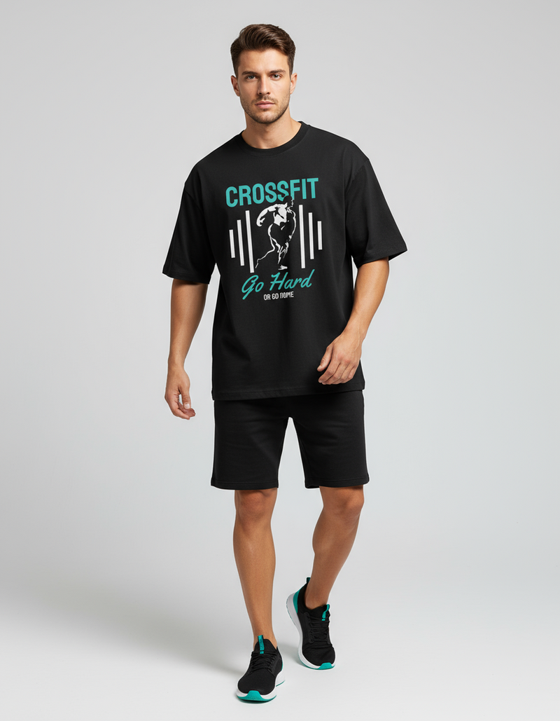 male Oversized Standard T-Shirt - VORTLEX CORE