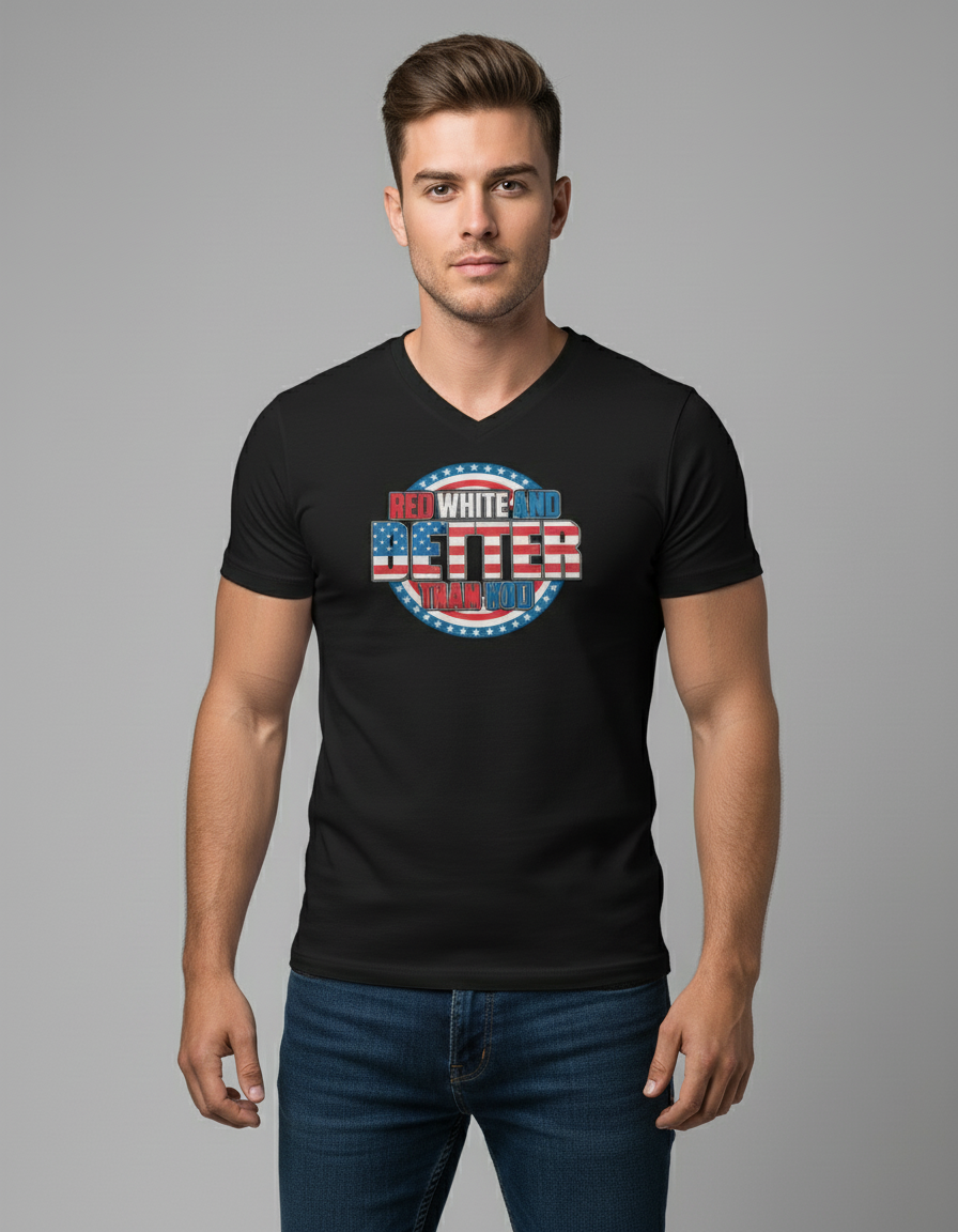 male V Neck T-Shirt