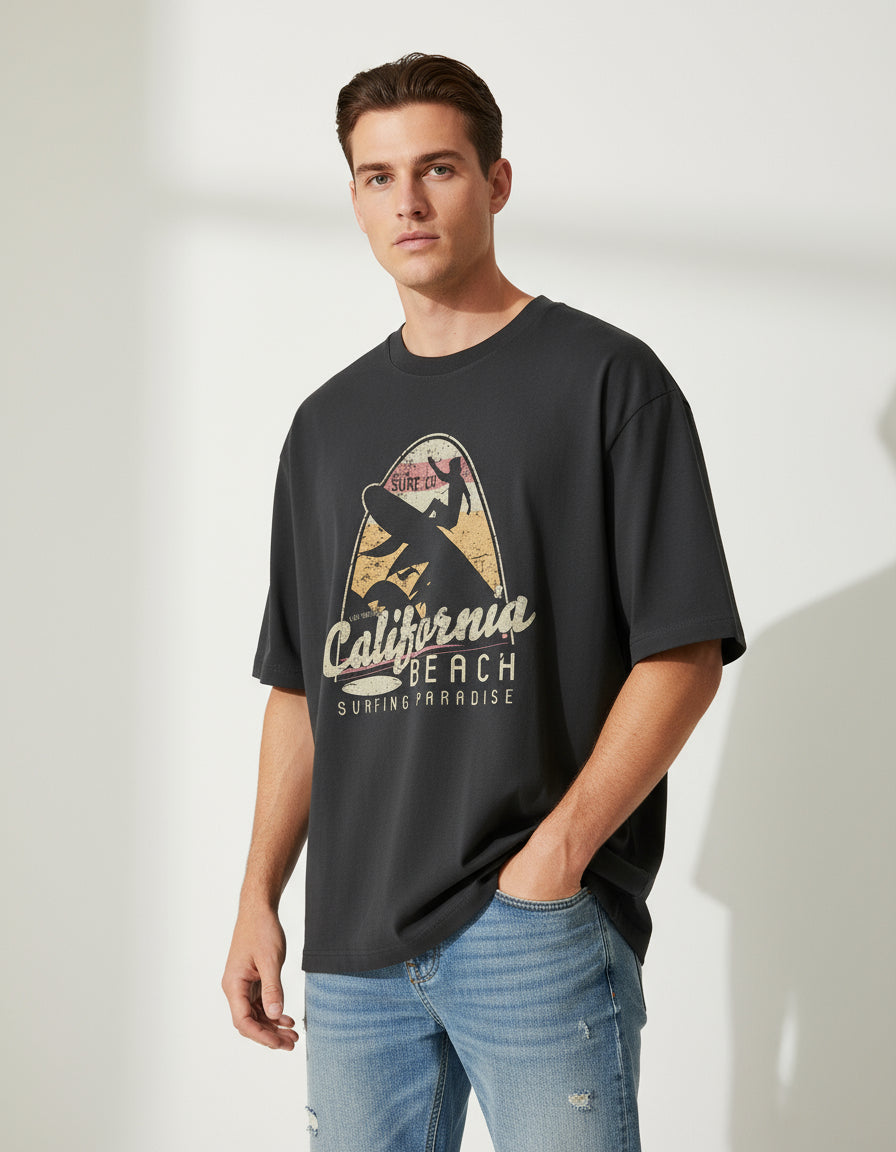 male Oversized Classic T-Shirt - VORTLEX CORE