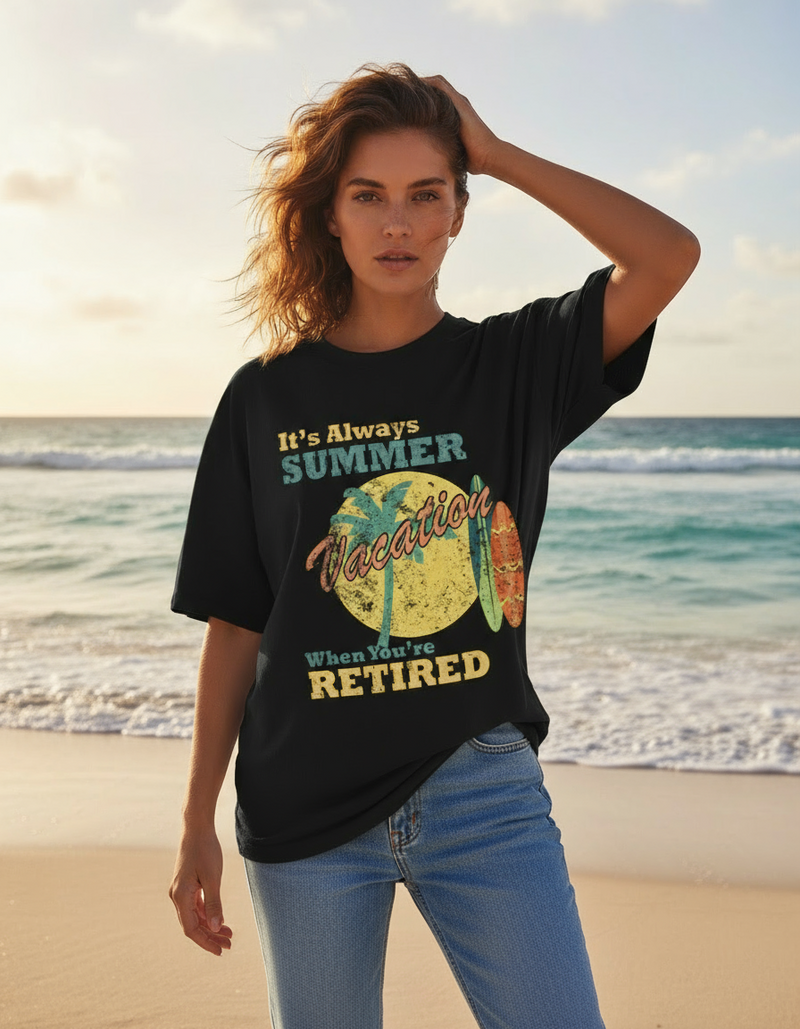 female Oversized Standard T-Shirt - VORTLEX CORE