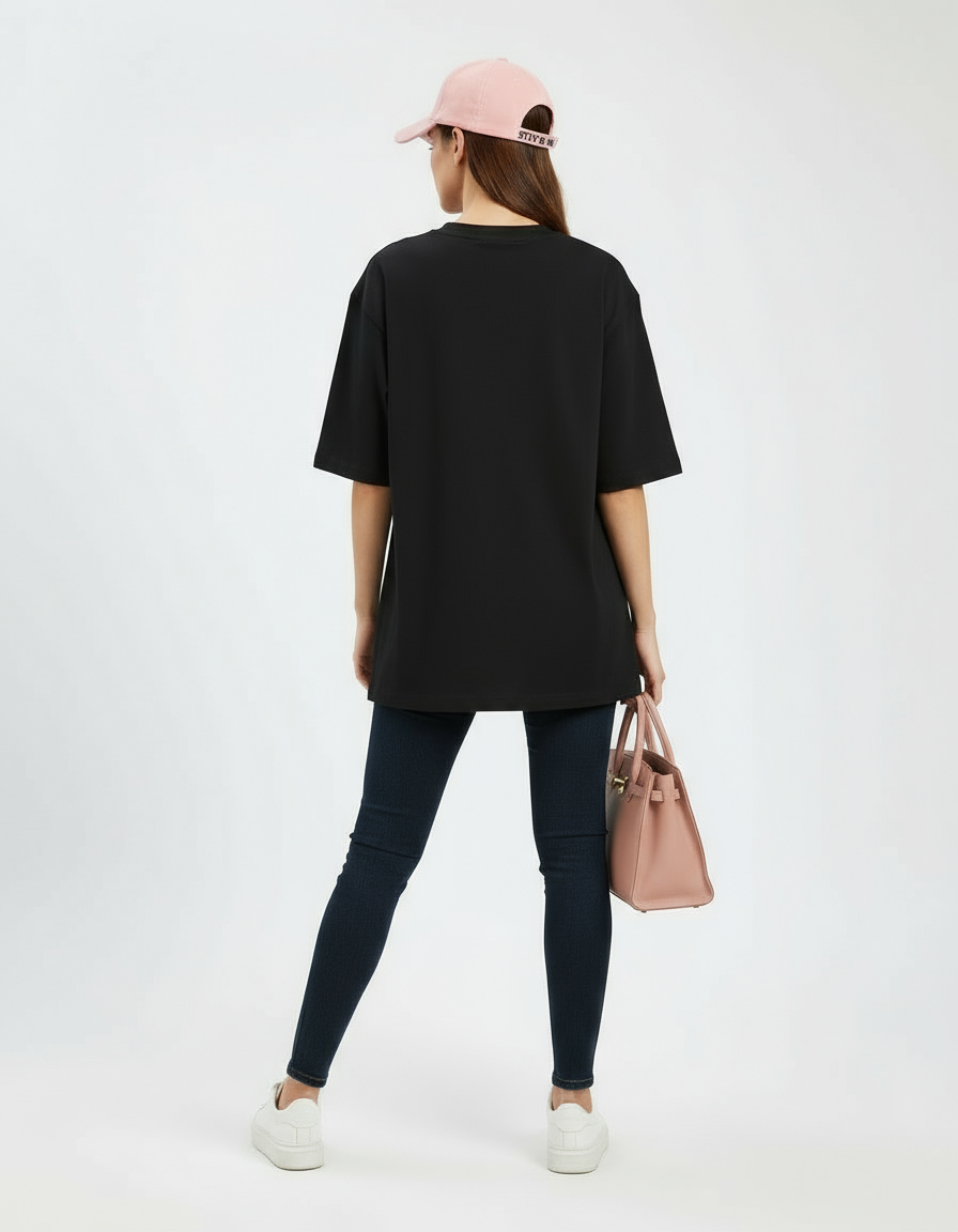 female Oversized Classic T-Shirt - VORTLEX CORE