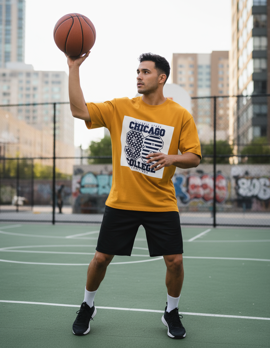 MALE Oversized Classic T-Shirt - VORTLEX CORE