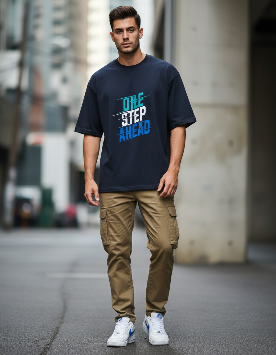 male Oversized Standard T-Shirt - VORTLEX CORE