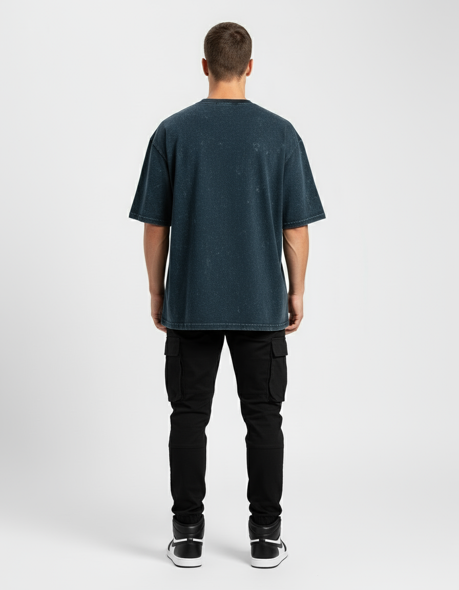 male Acid Washed Oversized Tee