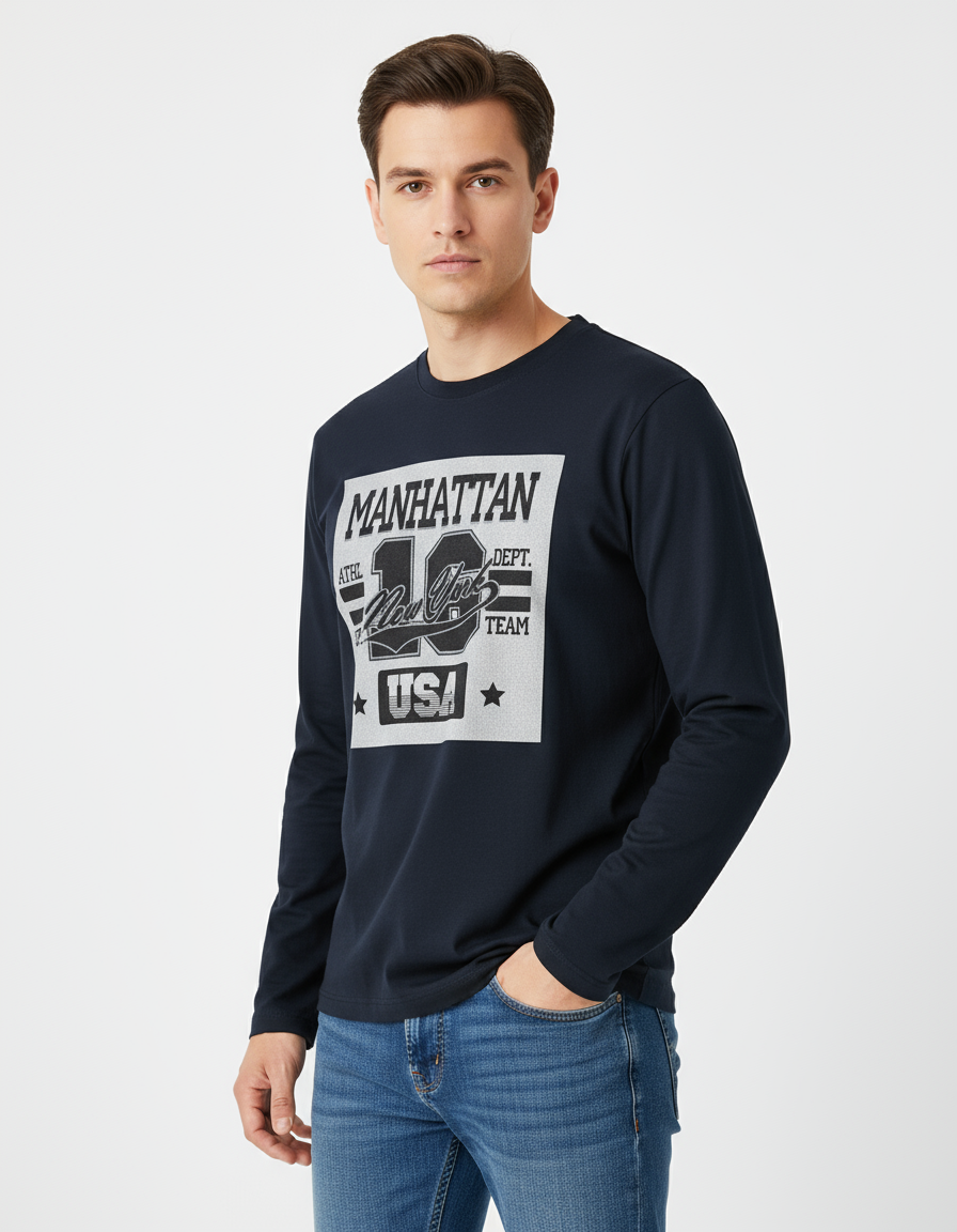 Men's Full Sleeve T-Shirt - VORTLEX CORE