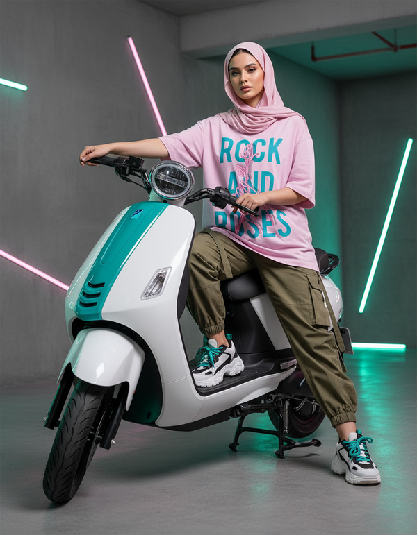 female Oversized Standard T-Shirt - VORTLEX CORE