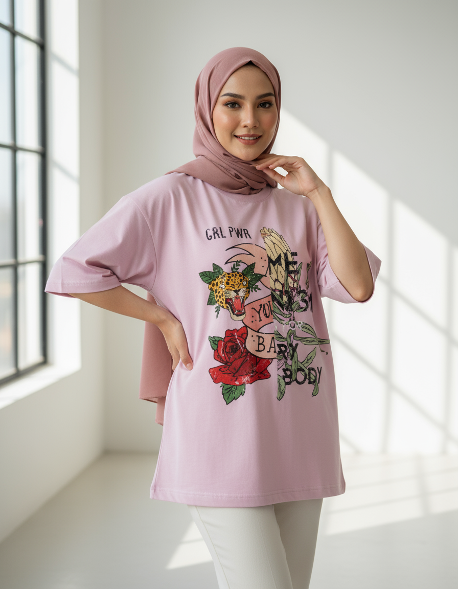 FEMALE Oversized Standard T-Shirt - VORTLEX CORE