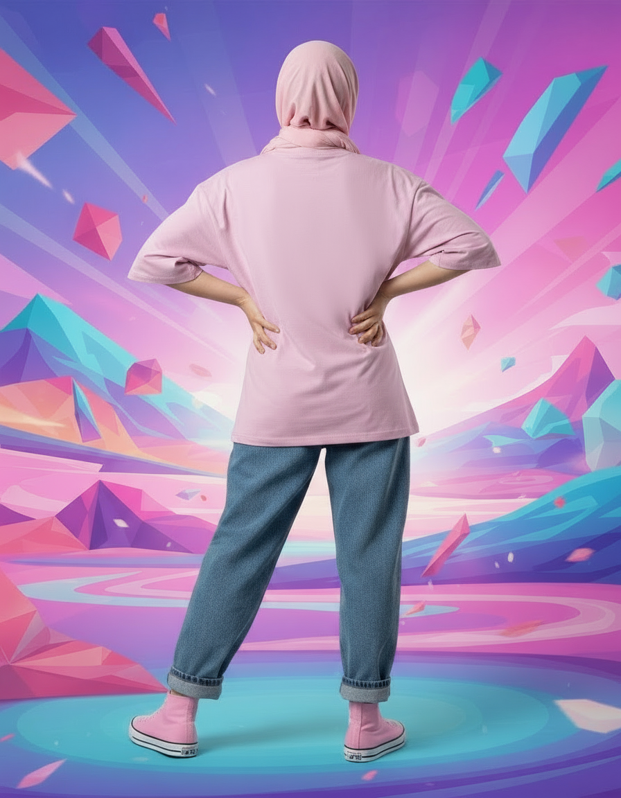 FEMALE Oversized Standard T-Shirt - VORTLEX CORE