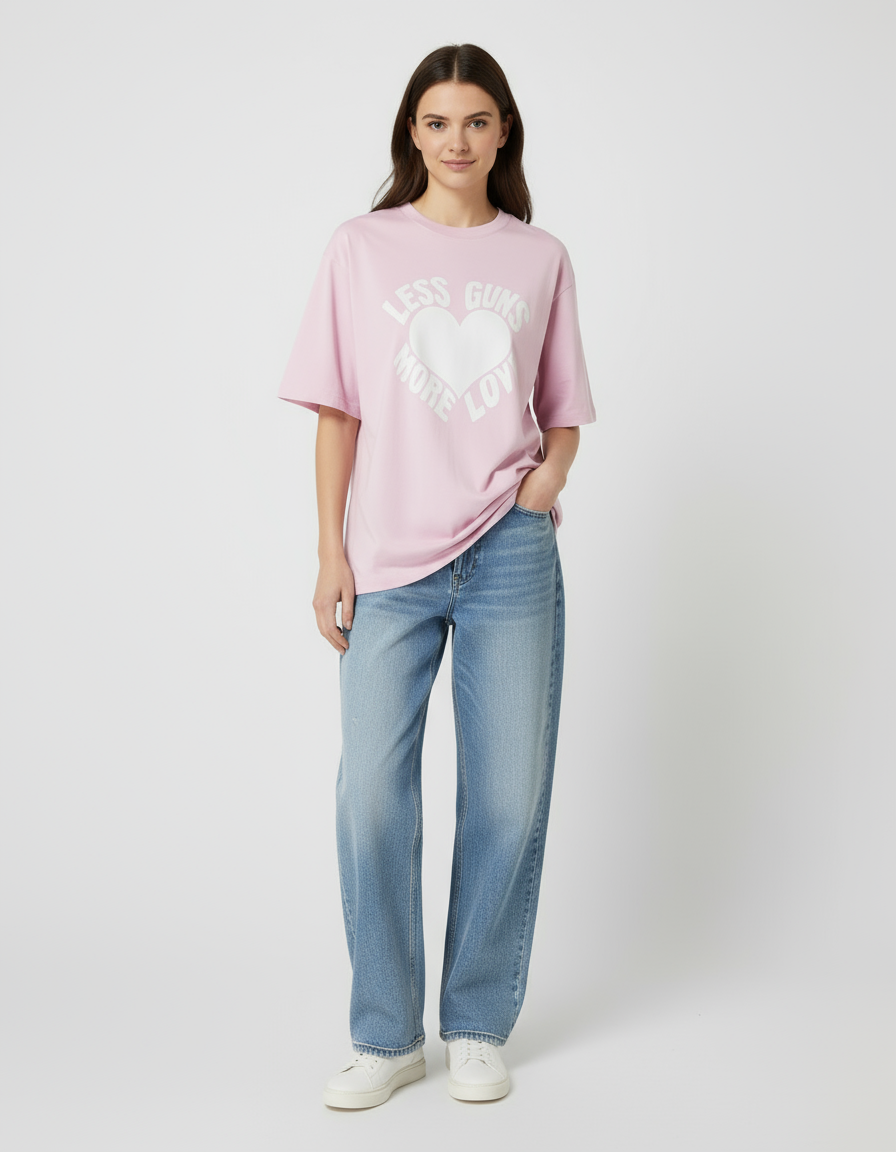 female Oversized Classic T-Shirt - VORTLEX CORE