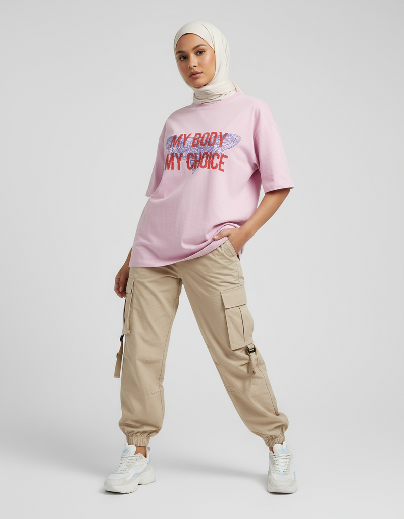 female Oversized Standard T-Shirt - VORTLEX CORE