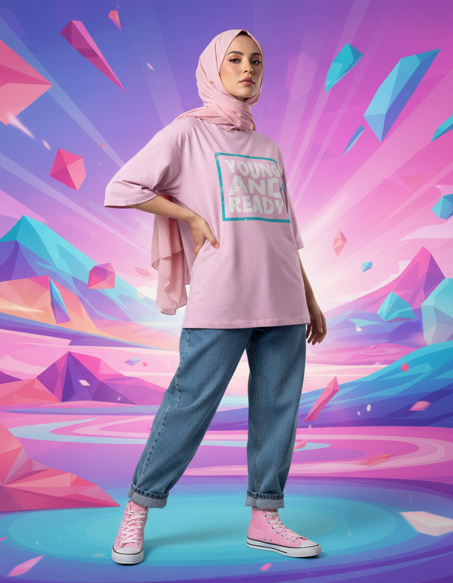 FEMALE Oversized Standard T-Shirt - VORTLEX CORE