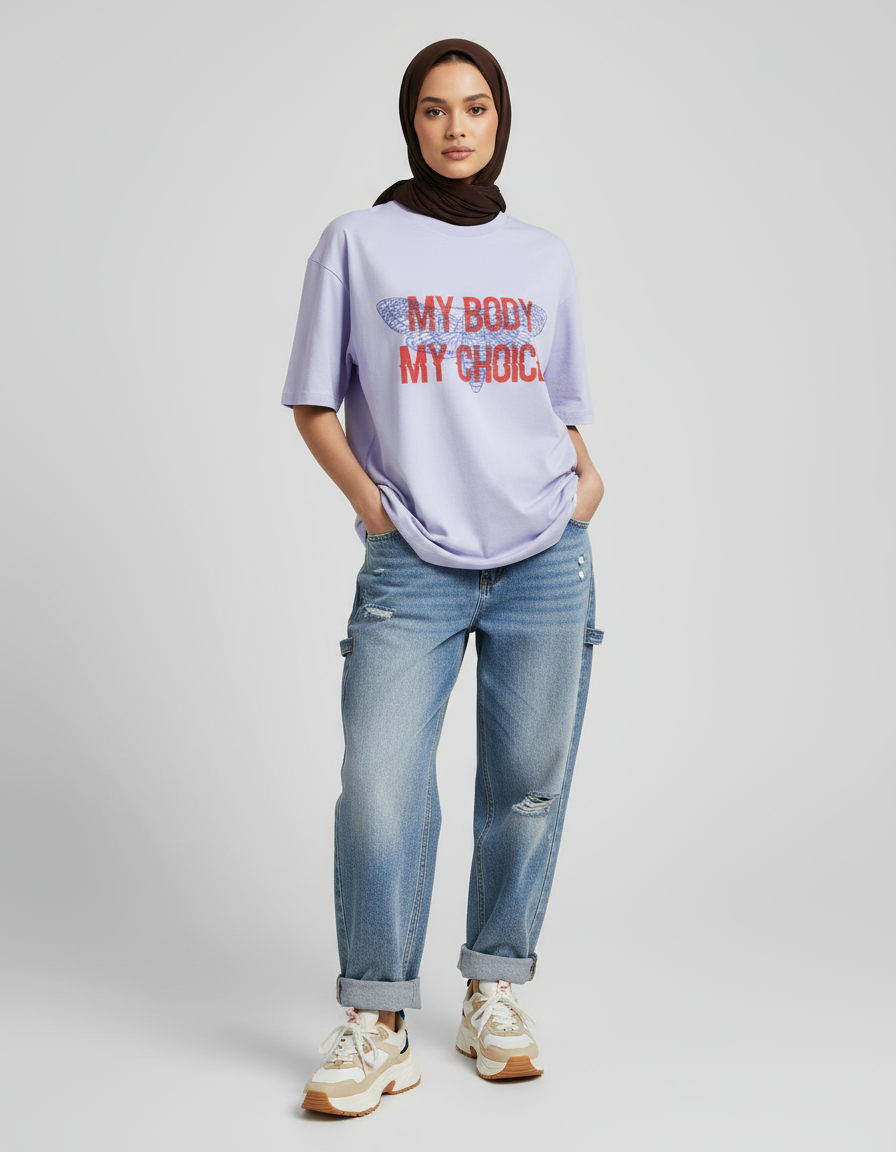 female Oversized Standard T-Shirt - VORTLEX CORE