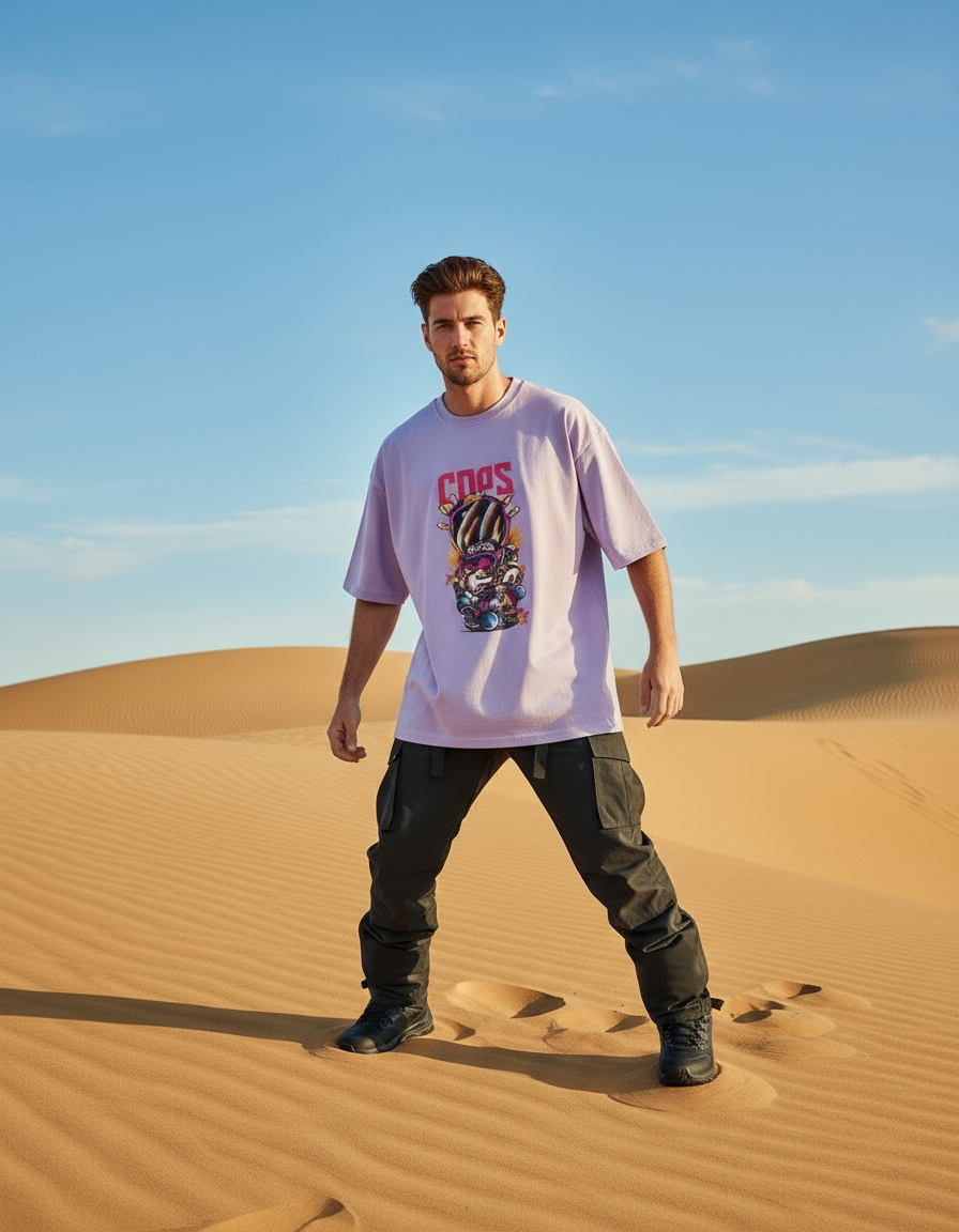 MALE Oversized Standard T-Shirt - VORTLEX CORE