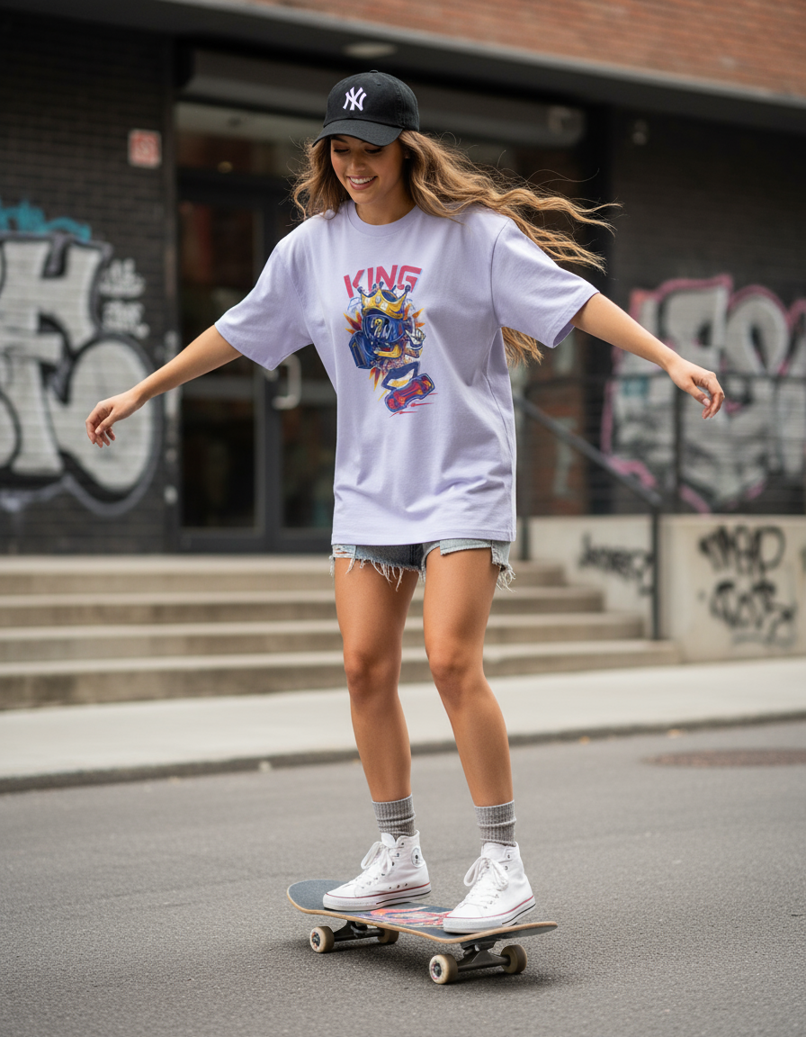 FEMALE Oversized Standard T-Shirt - VORTLEX CORE