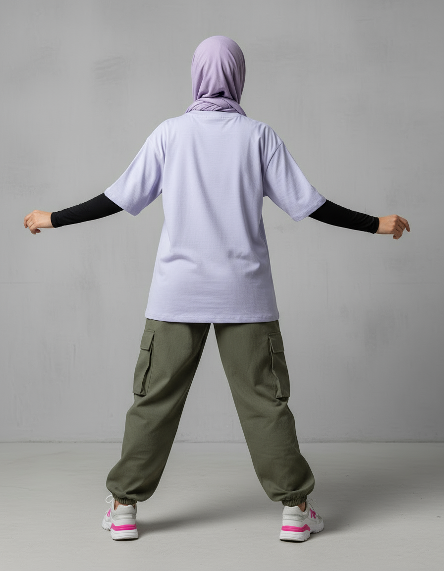 female Oversized Standard T-Shirt - VORTLEX CORE