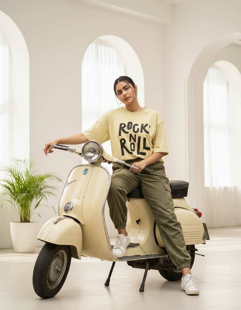 female Oversized Standard T-Shirt - VORTLEX CORE