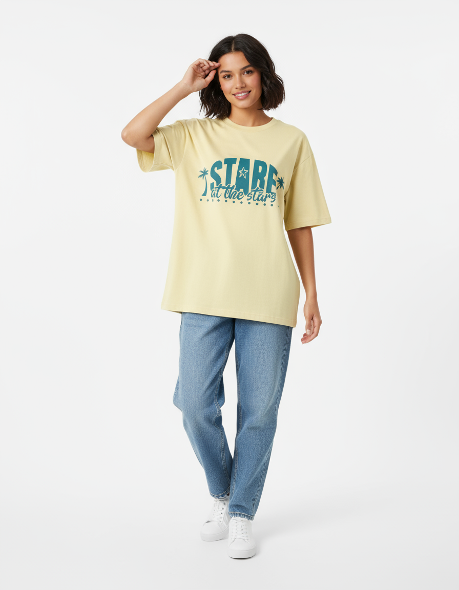 female Oversized Standard T-Shirt - VORTLEX CORE