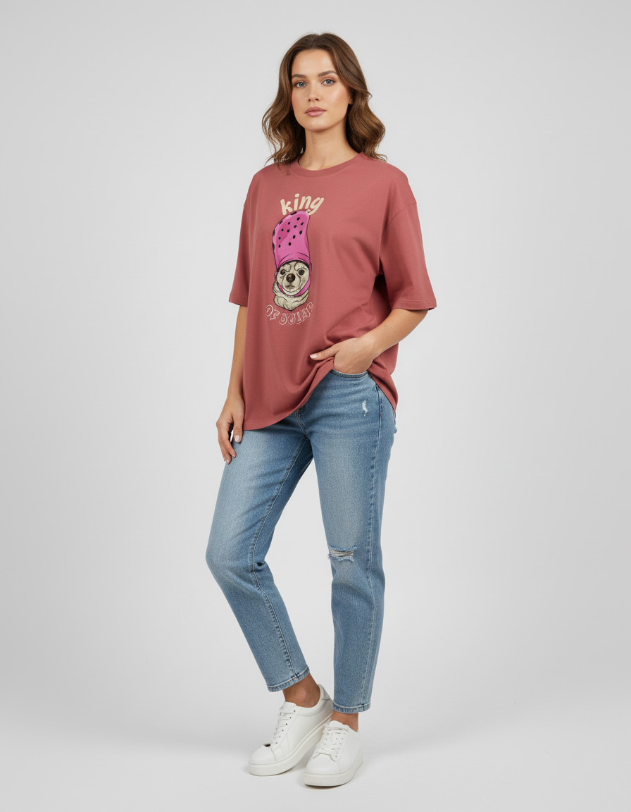 FEMALE Oversized Classic T-Shirt - VORTLEX CORE