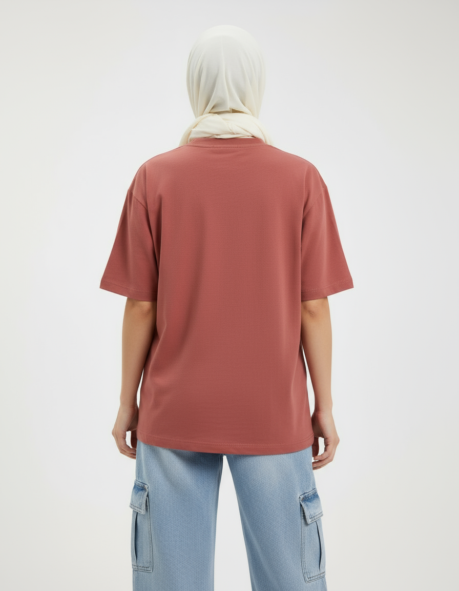 female Oversized Classic T-Shirt - VORTLEX CORE