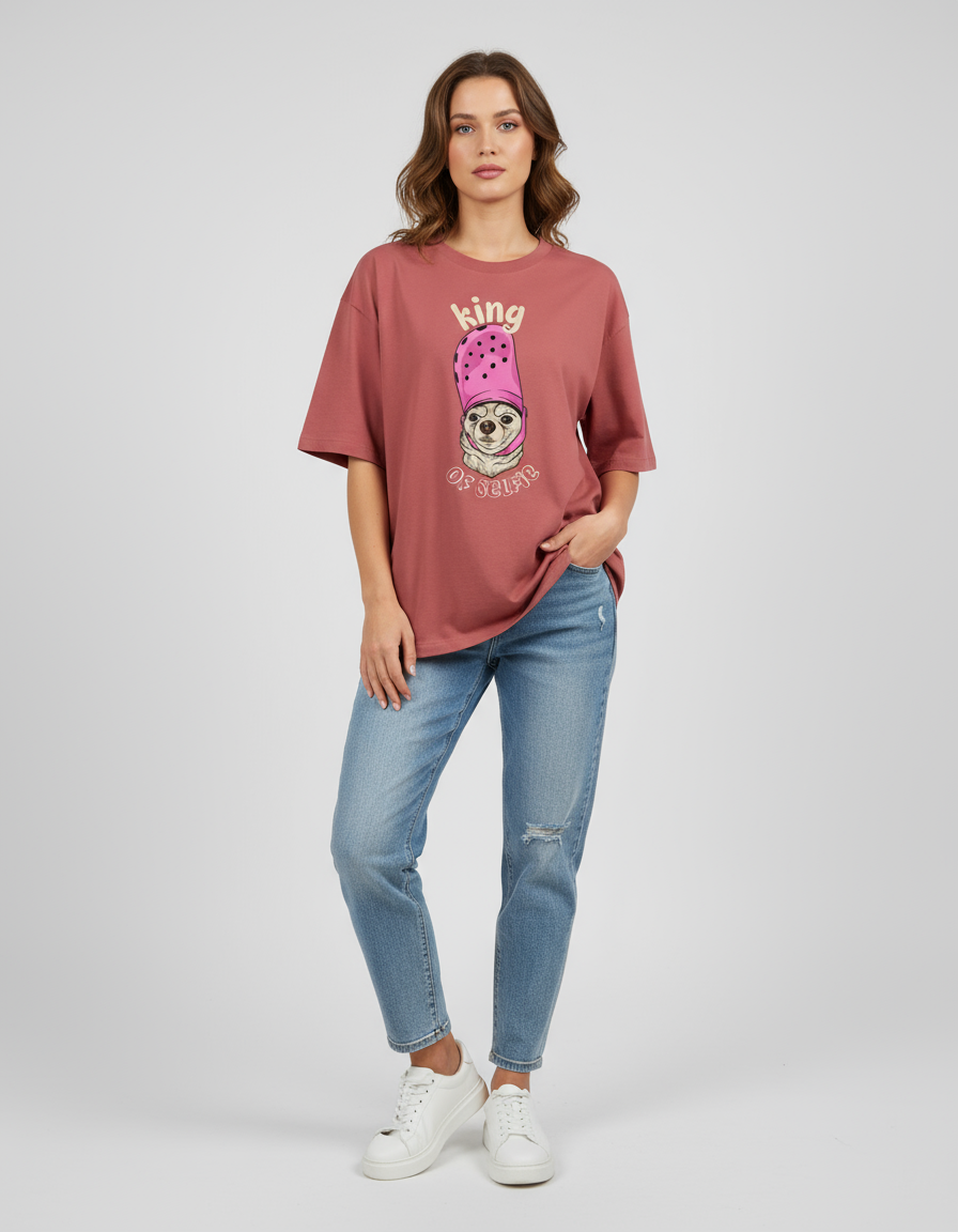 FEMALE Oversized Classic T-Shirt - VORTLEX CORE