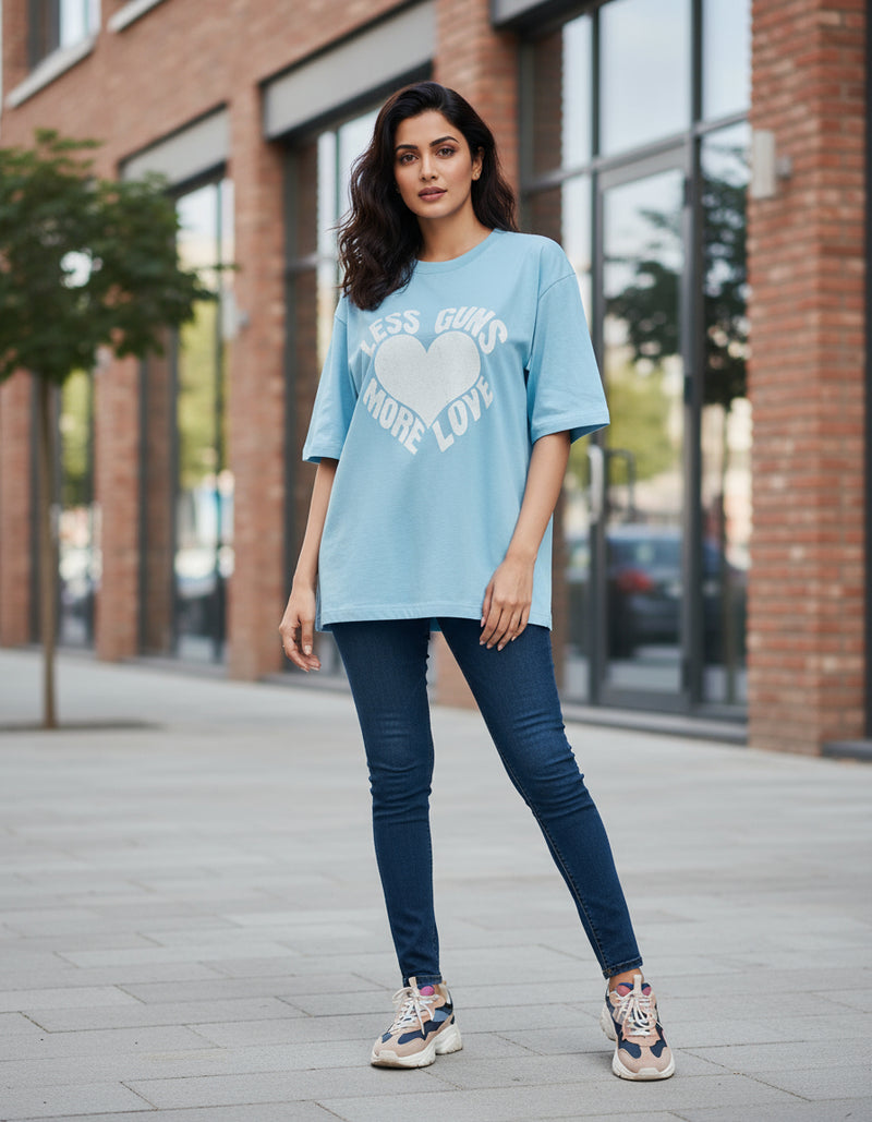 female Oversized Classic T-Shirt - VORTLEX CORE