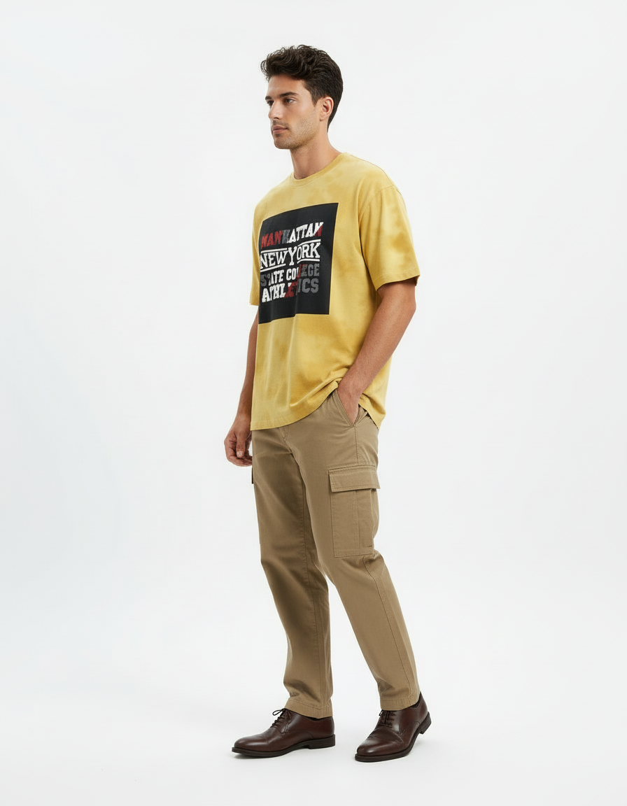 male Tie Dye Oversized T-Shirt