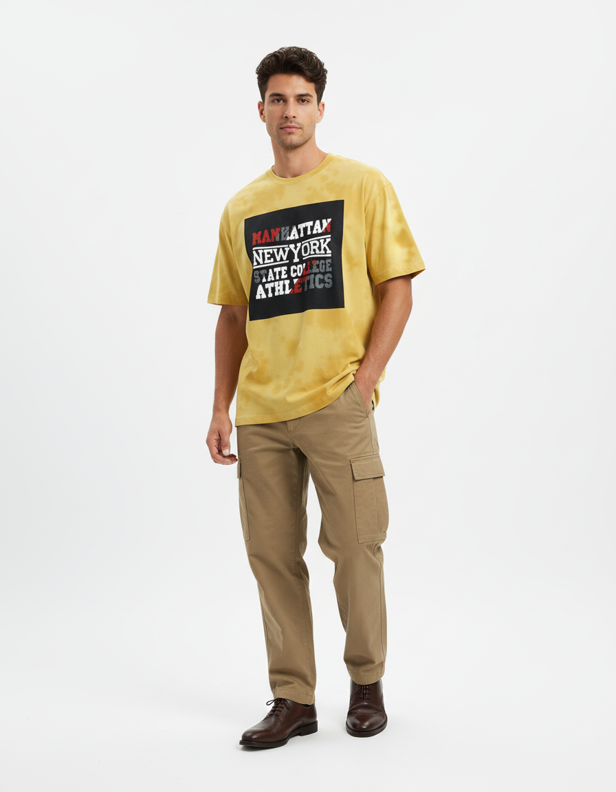 male Tie Dye Oversized T-Shirt - VORTLEX CORE