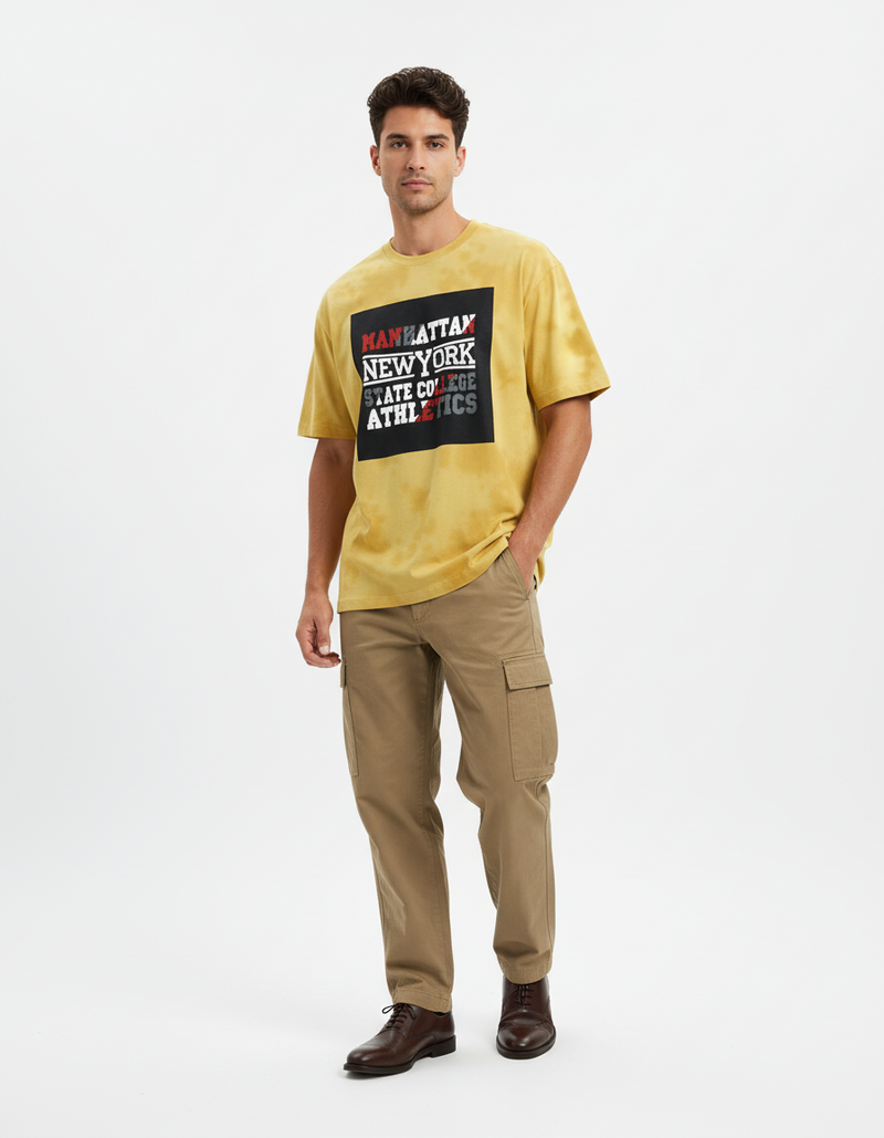 male Tie Dye Oversized T-Shirt - VORTLEX CORE