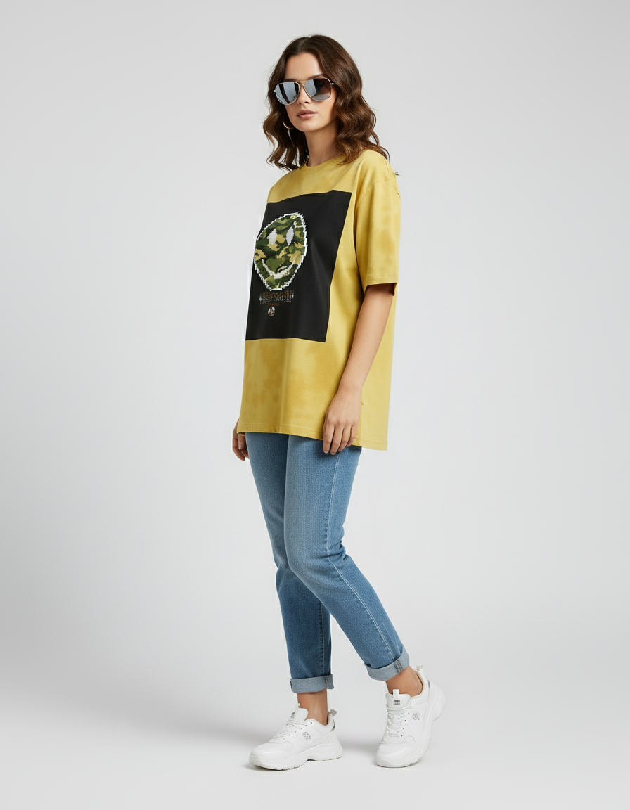 female Tie Dye Oversized T-Shirt