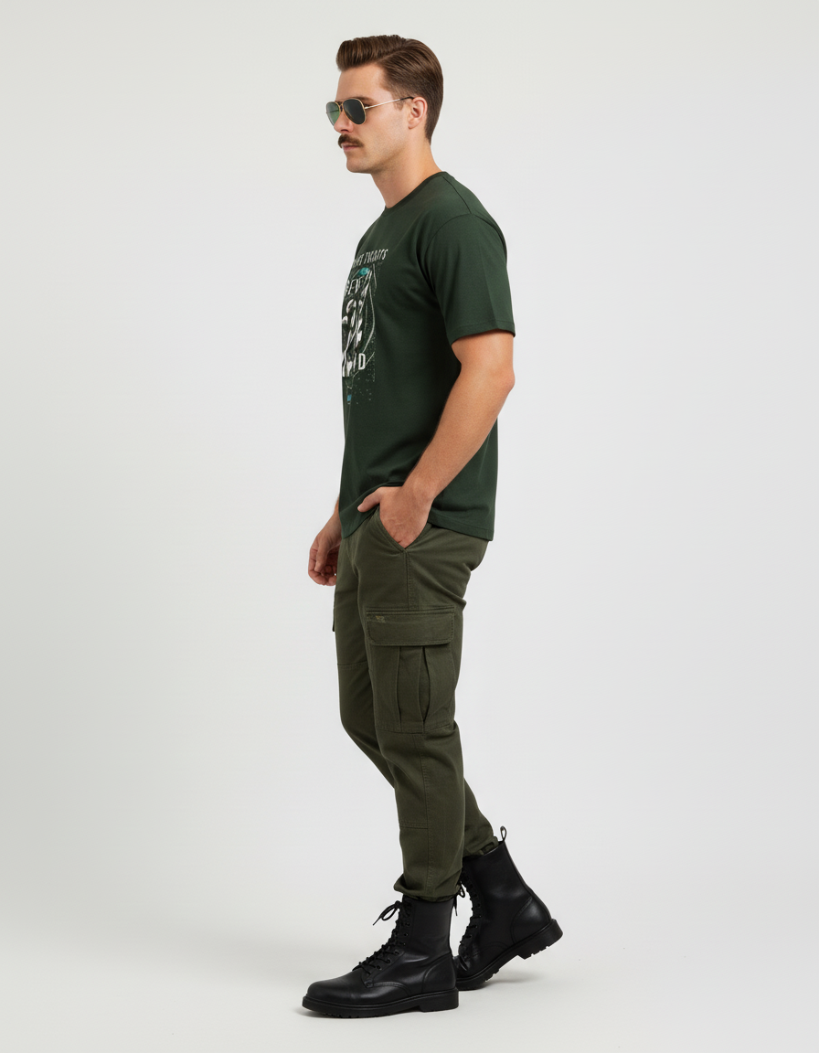 MALE Classic Crew T-Shirt - VORTLEX CORE