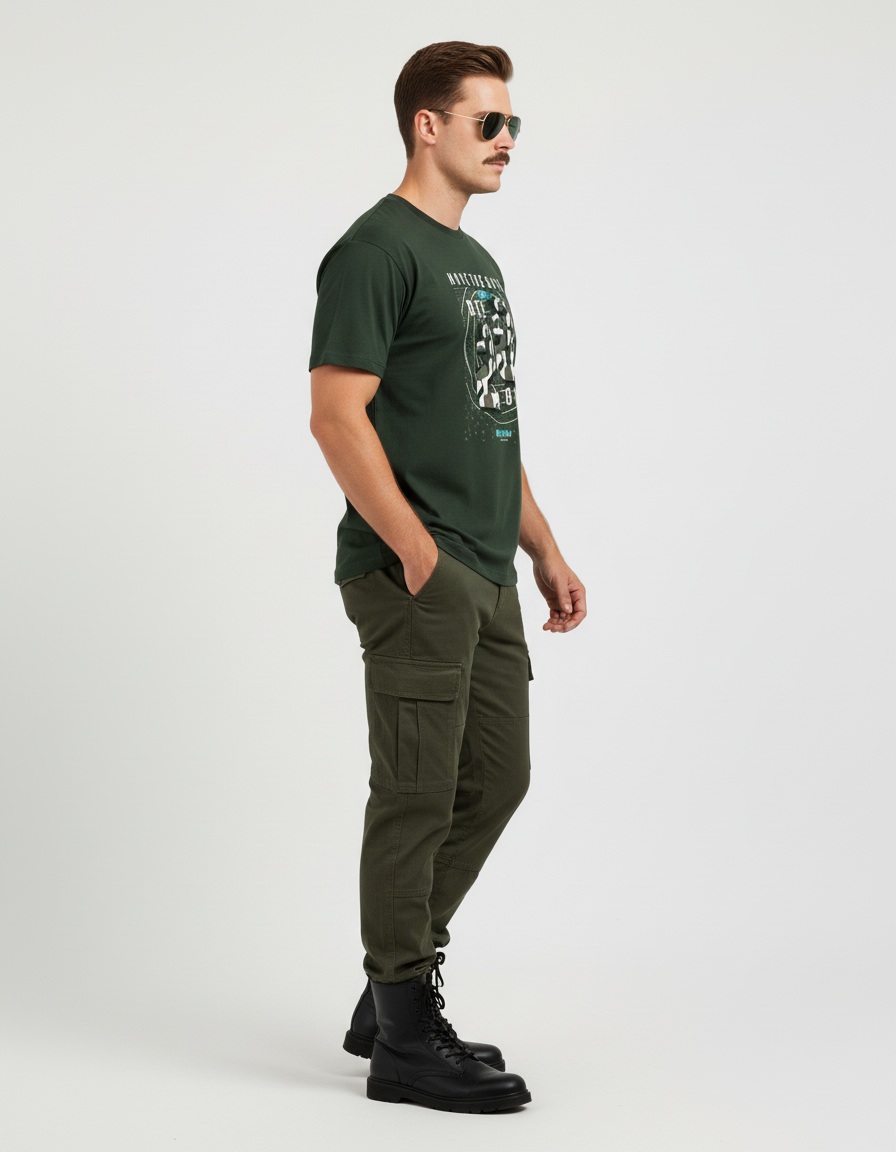 MALE Classic Crew T-Shirt - VORTLEX CORE